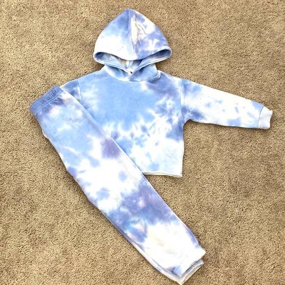 Kids girl sweatpants & sweatshirt set size 6 - Picture 1 of 3